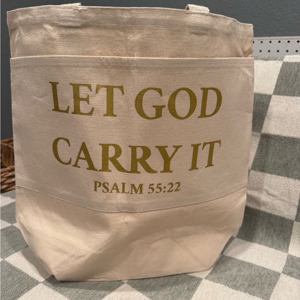 Inspirational Cream Tote Bag